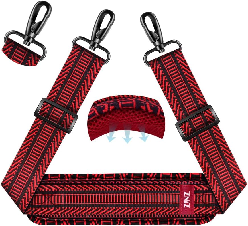 ZINZ 75" Shoulder Strap with Fixed Pad and Dual Balanced Buckles