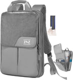 ZINZ Buy 1 Get 1 Free Slim & Expandable Laptop Backpack 15.6 16 17 inch Travel Business Backpack With Shoulder Bag Rainproof Day pack for Men and Women,Black