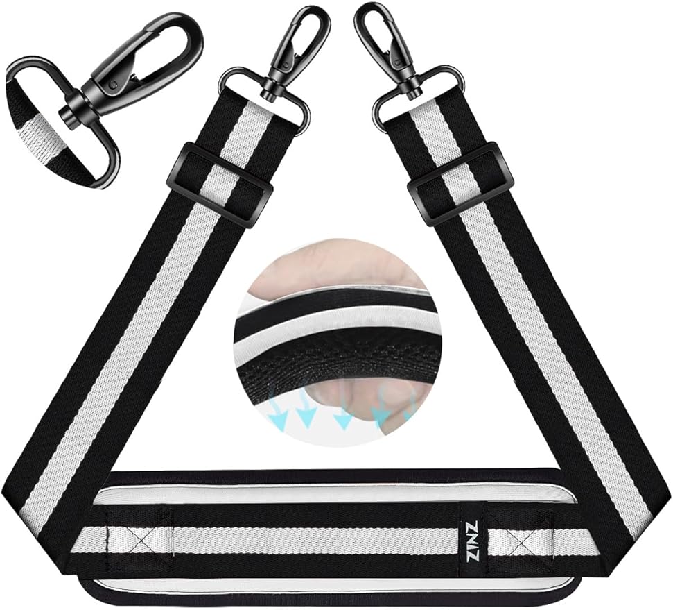 ZINZ 75" Shoulder Strap with Fixed Pad and Dual Balanced Buckles
