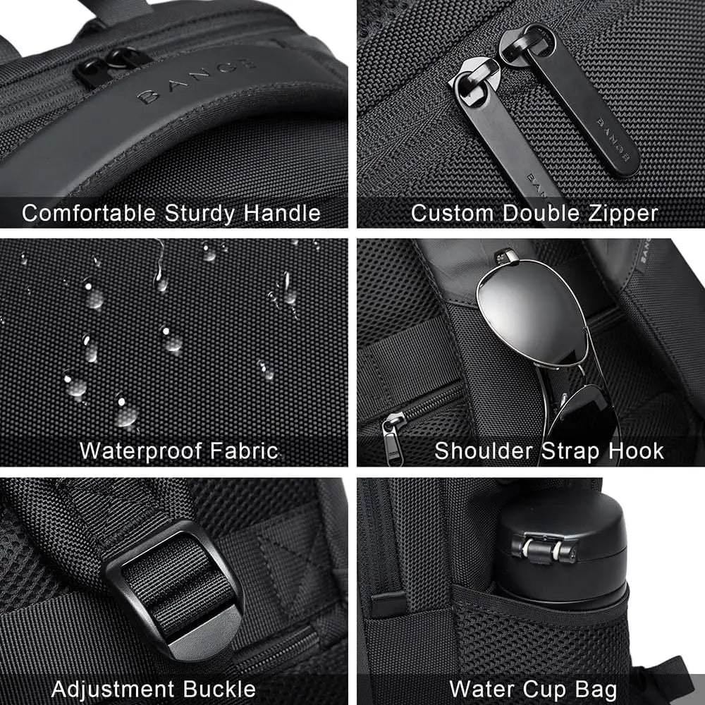 BANGE Carry-on Travel Backpack Fit 15.6 Inch Laptop Backpacks for Men and Women, Teenager School Bags