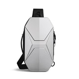 Sling Bag Hard Shell Crossbody Bag Waterproof Short Trip USB Charging Port Teenage 10L