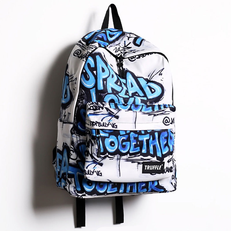 Fashion  Doodle Backpack for Men Women Lightweight Waterproof