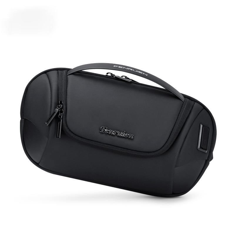 Sling Bag Crossbody Bag For Men Watertproof Male Shoulder Bag USB Charging Messenger Chest Bags Fit for 9.7 Inch iPad