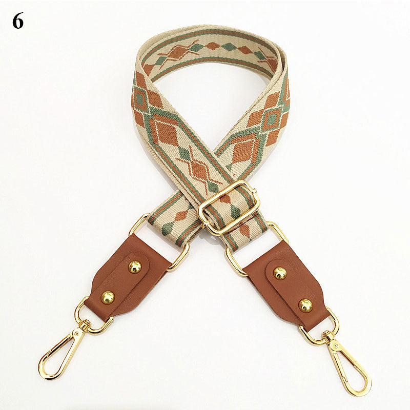 1PC Bag Strap Women Colored Straps For Crossbody Messenger Shoulder Bag Accessories Adjustable Embroidered Belts Straps