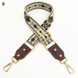 1PC Bag Strap Women Colored Straps For Crossbody Messenger Shoulder Bag Accessories Adjustable Embroidered Belts Straps