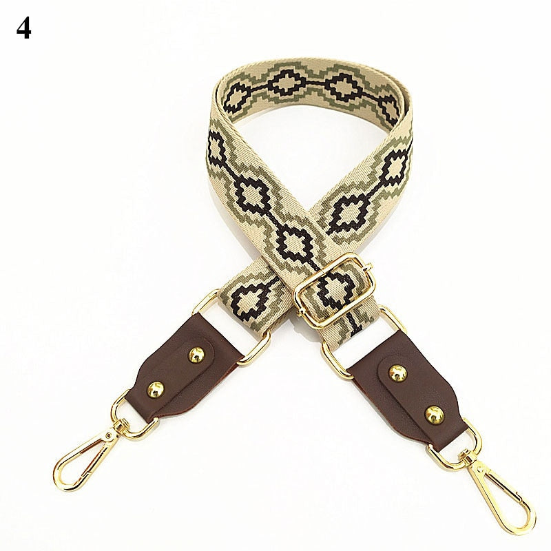 1PC Bag Strap Women Colored Straps For Crossbody Messenger Shoulder Bag Accessories Adjustable Embroidered Belts Straps