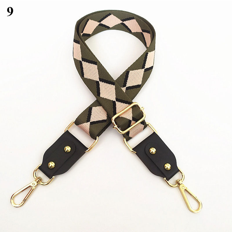1PC Bag Strap Women Colored Straps For Crossbody Messenger Shoulder Bag Accessories Adjustable Embroidered Belts Straps