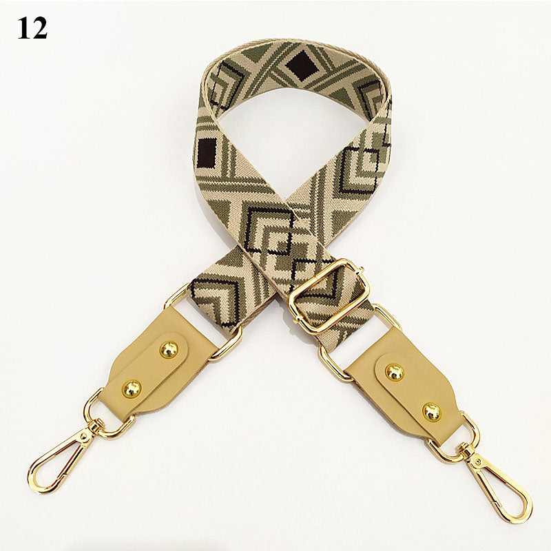 1PC Bag Strap Women Colored Straps For Crossbody Messenger Shoulder Bag Accessories Adjustable Embroidered Belts Straps
