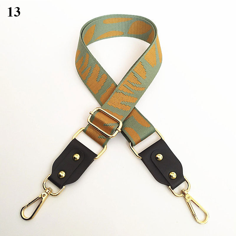 1PC Bag Strap Women Colored Straps For Crossbody Messenger Shoulder Bag Accessories Adjustable Embroidered Belts Straps