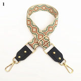 1PC Bag Strap Women Colored Straps For Crossbody Messenger Shoulder Bag Accessories Adjustable Embroidered Belts Straps