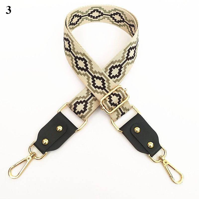 1PC Bag Strap Women Colored Straps For Crossbody Messenger Shoulder Bag Accessories Adjustable Embroidered Belts Straps