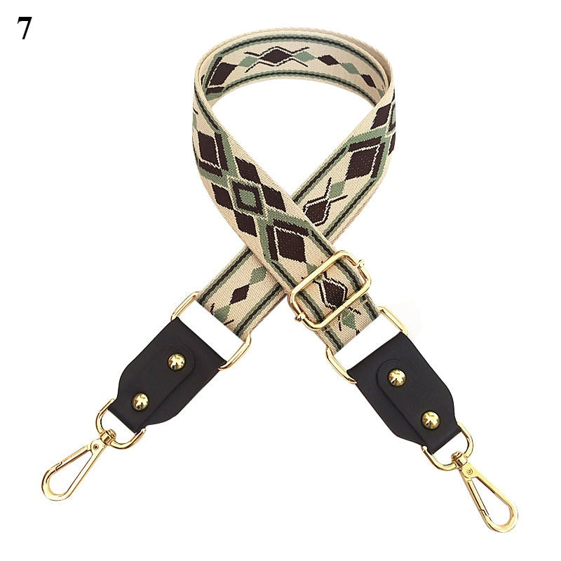 1PC Bag Strap Women Colored Straps For Crossbody Messenger Shoulder Bag Accessories Adjustable Embroidered Belts Straps