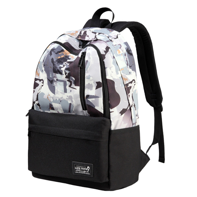 Stylish Doodle Canvas Backpack for Men Women Travel Backpack