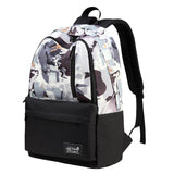 Stylish Doodle Canvas Backpack for Men Women Travel Backpack