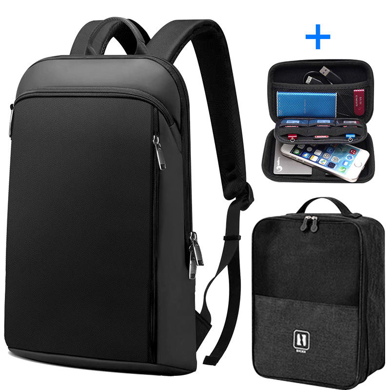 built ultra slim laptop backpack for Men 15.6 inch Backpack Waterproof College Backpack Travel Laptop Backpack for Men Black Package F195 Freshwater Fishing Combos From Color:#245 MANDE CRAW flat side pockets expand
