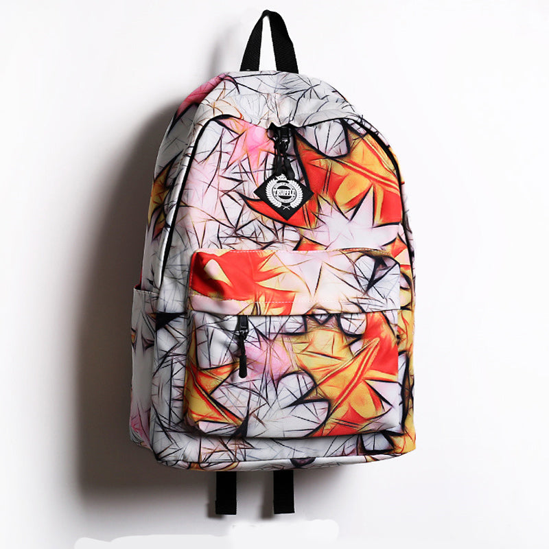 Fashion  Doodle Backpack for Men Women Lightweight Waterproof