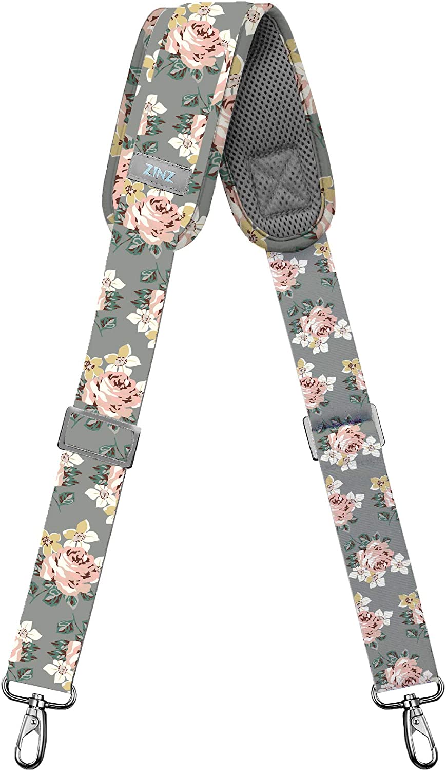 57" Bag Shoulder Strap, ZINZ Padded Adjustable Shoulder Strap Replacement