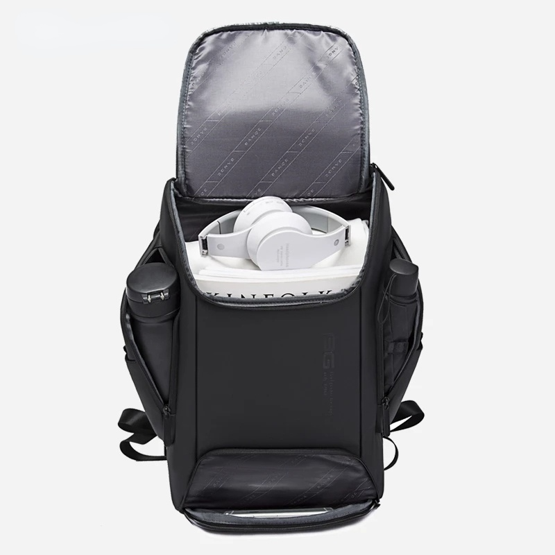 Stylish Everyday Carry Backpacks For Men Waterproof Laptop Backpack 15.6 Inch Grey