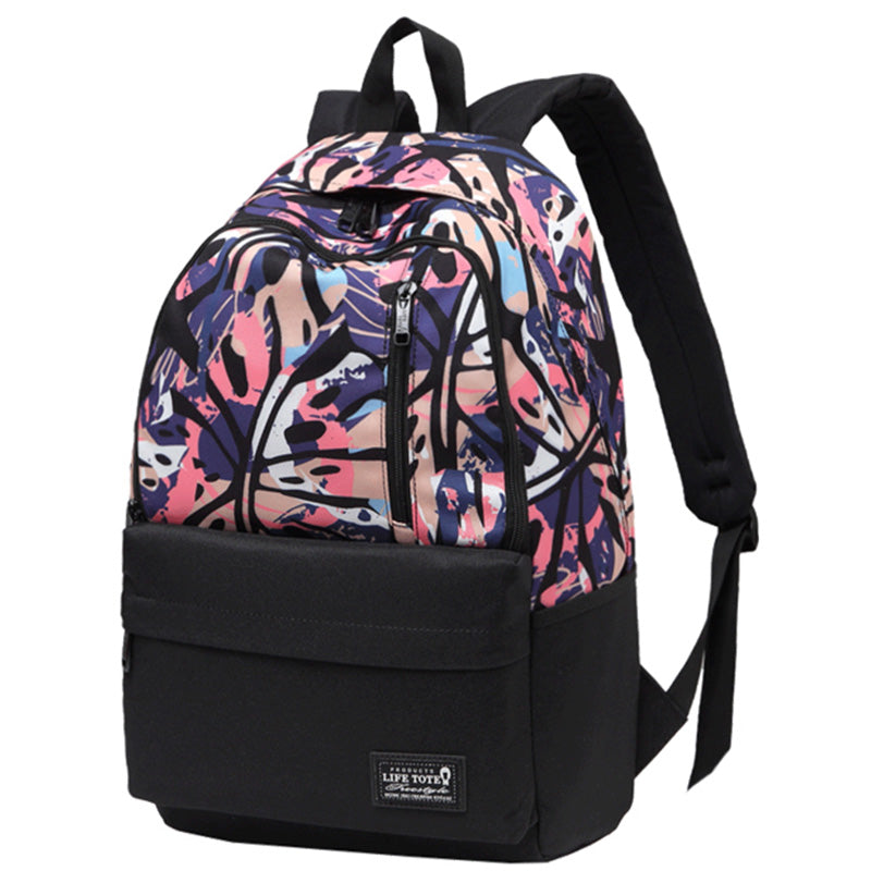 Stylish Doodle Canvas Backpack for Men Women Travel Backpack