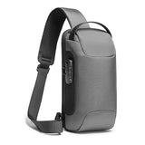 Sling Crossbody Bag for Men TSA Lock Anti-Theft Large Capacity Shoulder Bag USB Charging Waterproof Crossbody Bag