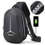 Anti-theft Sling Bag with Lock Travel Shoulder bag High-quality Messenger Bags Male Waterproof