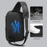 Crossbody Sling Bag Oxford Shoulder Sling Bags Male Waterproof Short Trip Chest Bag Pack