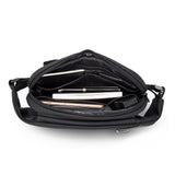Sling Crossbody Bag for Men Large Capacity Chest Bag TPU Materials Waterproof Black&Gray