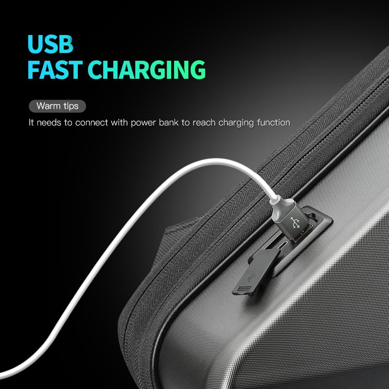 Gaming Laptop Backpack 17inch Anti-Theft Waterproof  Backpack USB Charging Men Business Travel