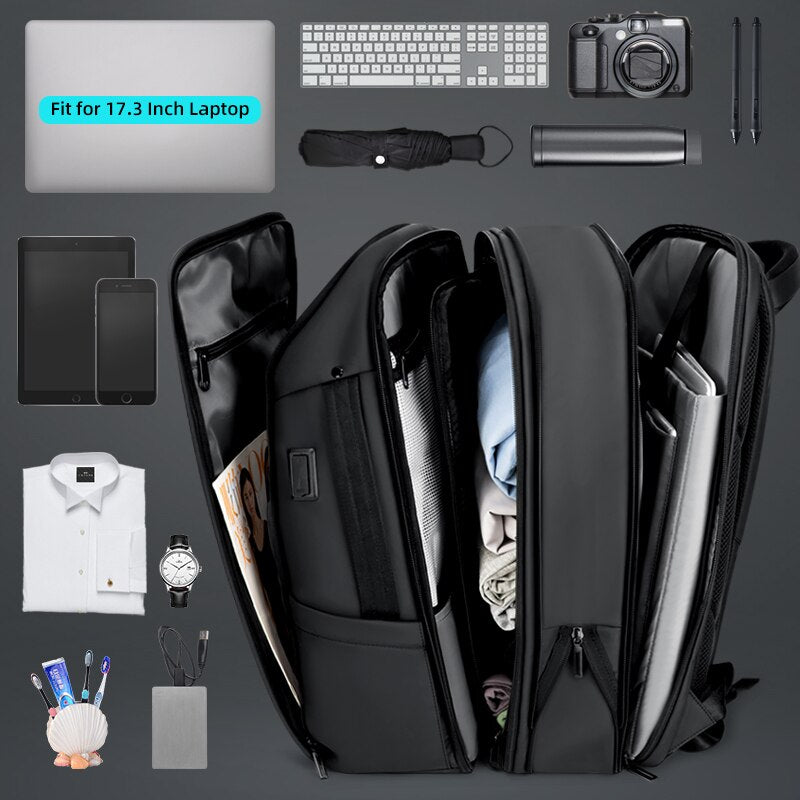 Gaming Backpacks for Men 17.3 Inch Waterproof USB Charging Port Laptop Bag Business Travel Bags