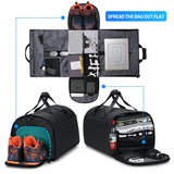 Duffle Bag with Shoe Compartment Travel for Men 57L Large Capacity Suit Luggage Bag