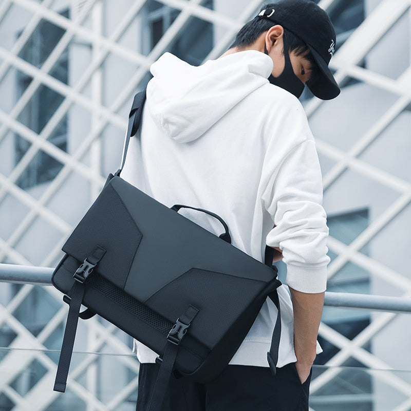 Crossbody Bag Men 15.6 inch Business Satchel Water-resistant Male Travel Bag for Men