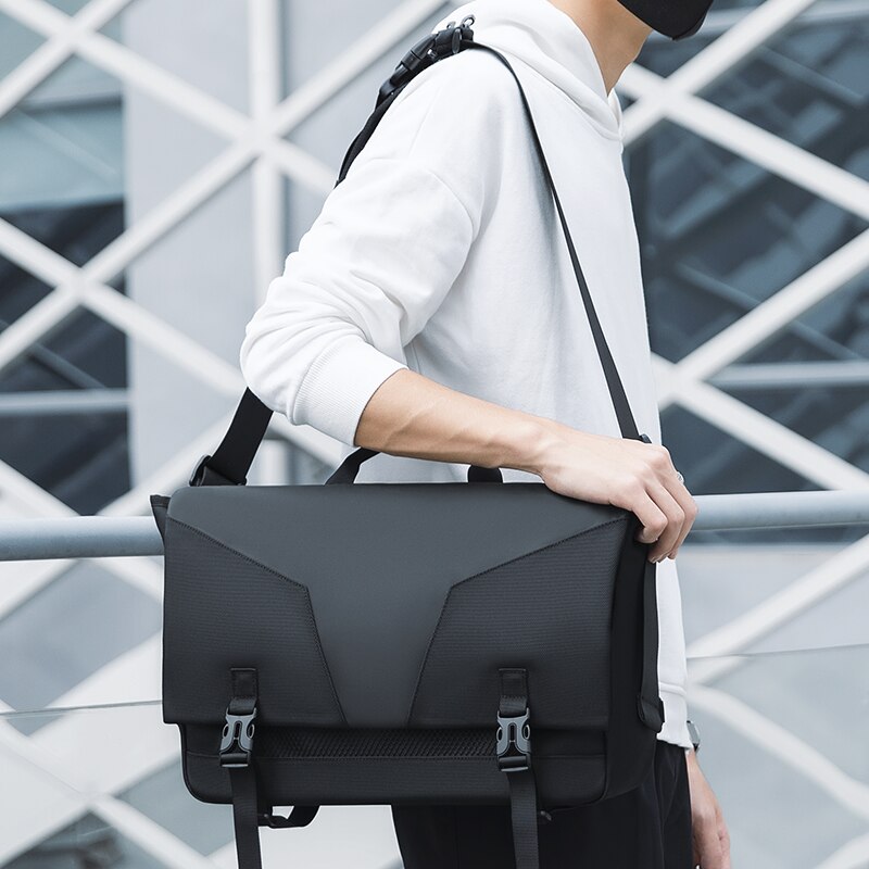 Crossbody Bag Men 15.6 inch Business Satchel Water-resistant Male Travel Bag for Men