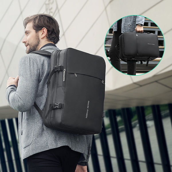 Men Laptop Backpack 17 inch Laptop USB Recharging Multi-layer Space Travel  Male Bag – zinmark