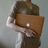 Wood Macbook Pro Case Laptop Case for Macbook Air Wood Grain Protective Wood Case for Apple Mac Air Pro 13 15 16 inch