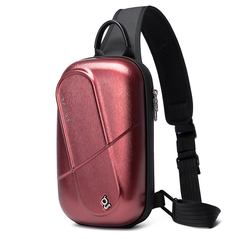 Hard Shell Sling Crossbody Bag for Men Paper Clip Women Travel Backpack Hard Shell Waterproof Bag