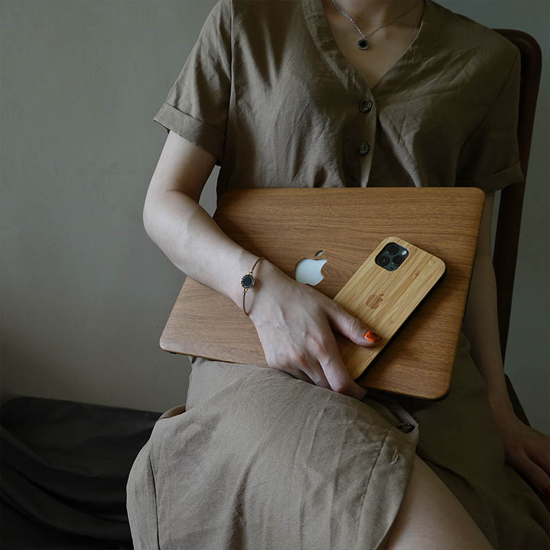 Wood Macbook Pro Case Laptop Case for Macbook Air Wood Grain Protective Wood Case for Apple Mac Air Pro 13 15 16 inch