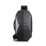 Sling Bag Hard Shell Crossbody Bag Waterproof Short Trip USB Charging Port Teenage 10L