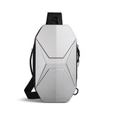 Sling Bag Hard Shell Crossbody Bag Waterproof Short Trip USB Charging Port Teenage 10L