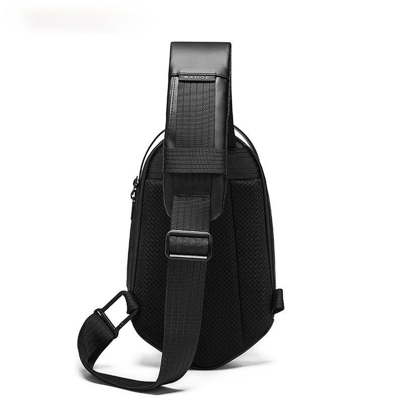 Hard Shell Sling Bag Crossbody Bag Travel Bag Waterproof Short Trip Chest Bag Pack for Men