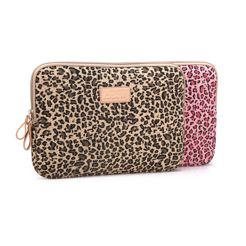 Leopard Print MacBook Air Pro Sleeve 13.3inch Laptop Sleeve Bag Handbag Sleeve Case