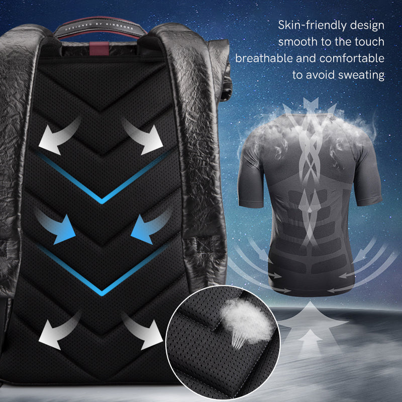 Fashion Black School Backpack for Men Women Laptop Backpacks Waterproof 15L Backpack
