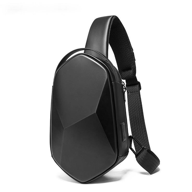 Hard Shell Sling Crossbody Bag Hard Shell Crossbody Bag USB 3.0 Charging Waterproof