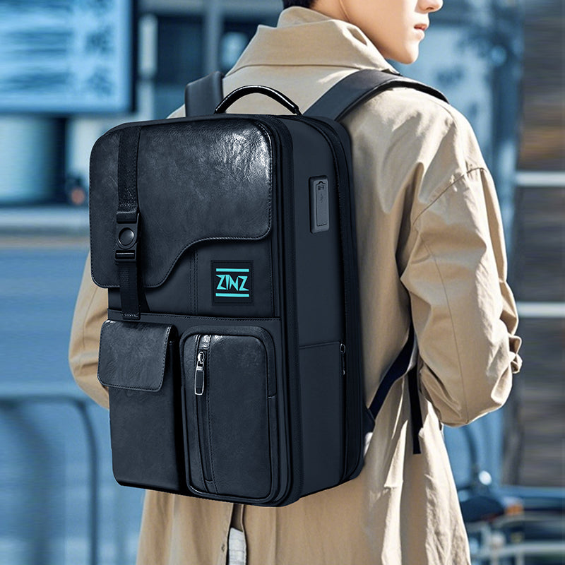 Slim Expandable Laptop Backpack 15.6 Inch Business Backpack with USB Black&red / 15.6 Inch Slim Expandable Laptop Backpack 15.6 Inch Business Backpack with USB Black&red / 15.6 Inch