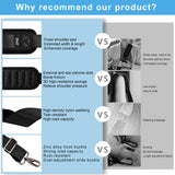 ZINMARK 79" Adjustable 3D Soft Cushion Shoulder Strap, Anti-Slip Thickened Breathable Pad, Dual Buckles & 360° Metal Swivel Hooks for Laptop Bag, Crossbody Bag, Messenger Bag, Travel Duffel and More