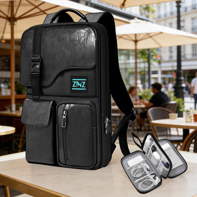 Slim Expandable Laptop Backpack 15.6 Inch Business Backpack with USB Black&red / 15.6 Inch Slim Expandable Laptop Backpack 15.6 Inch Business Backpack with USB Black&red / 15.6 Inch