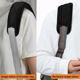 ZINMARK 2Pcs Ultra-Thick Shoulder Pad, 3D Cushion with Dual-Side Anti-Slip for Luggage Bag Straps Crossbody Guitar Backpack, Long & Comfortable