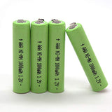 ZINMARK (4-Pack) 1.2V Ni-MH AAA 600mAh Rechargeable Battery w/Tabs Compatible with Electric Razors Toothbrushe High Power Static Applications