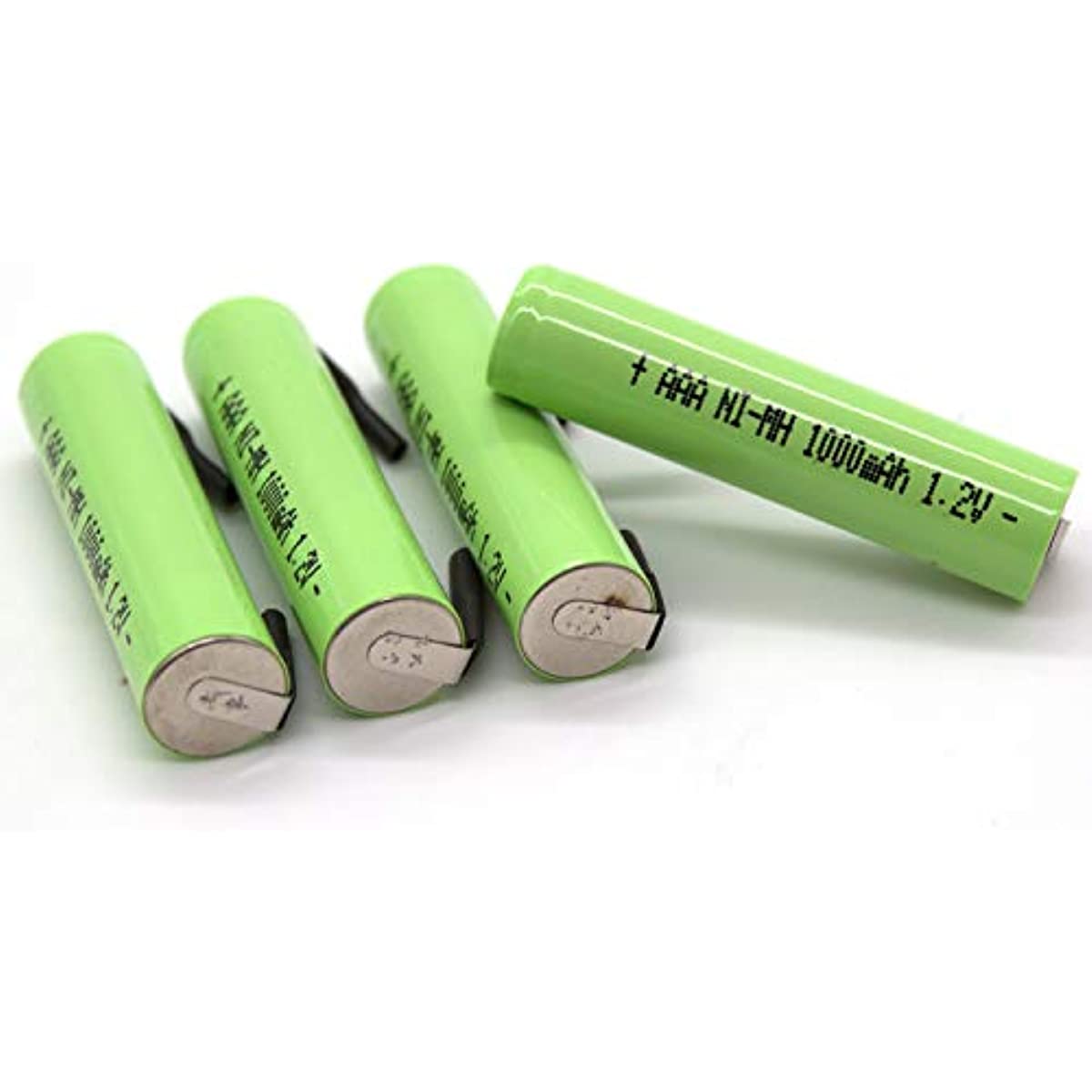 ZINMARK (4-Pack) 1.2V Ni-MH AAA 600mAh Rechargeable Battery w/Tabs Compatible with Electric Razors Toothbrushe High Power Static Applications