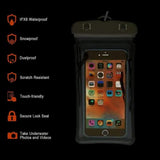 ZINMARK Universal Waterproof Phone Case, Blue, for iPhone Android Smartphones, Underwater Case for Beach, Pool WP1