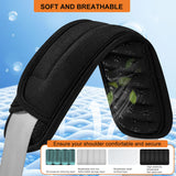 ZINMARK 2Pcs Ultra-Thick Shoulder Pad, 3D Cushion with Dual-Side Anti-Slip for Luggage Bag Straps Crossbody Guitar Backpack, Long & Comfortable